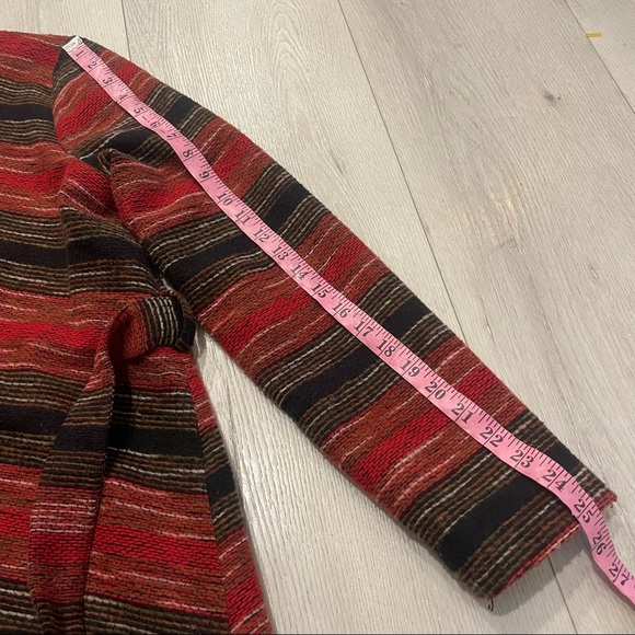 JACK by BB DAKOTA Lined Long Sleeve Tie Belt Open Wrap Tweed Sweater Blazer L - Picture 2 of 11